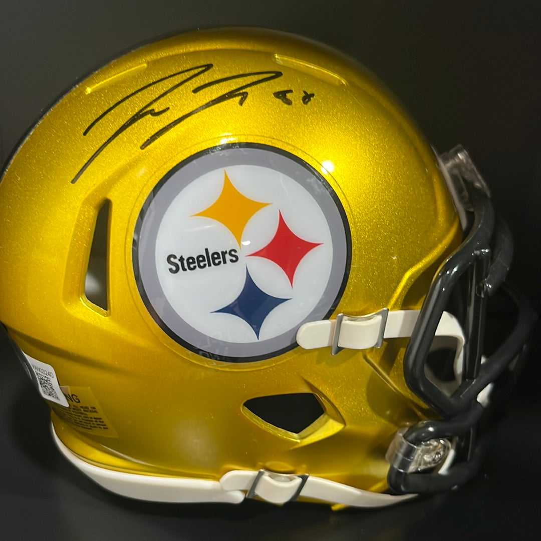 Pittsburgh Steelers Connor Heyward buy Autographed Flash Mini Helmet (BAS)