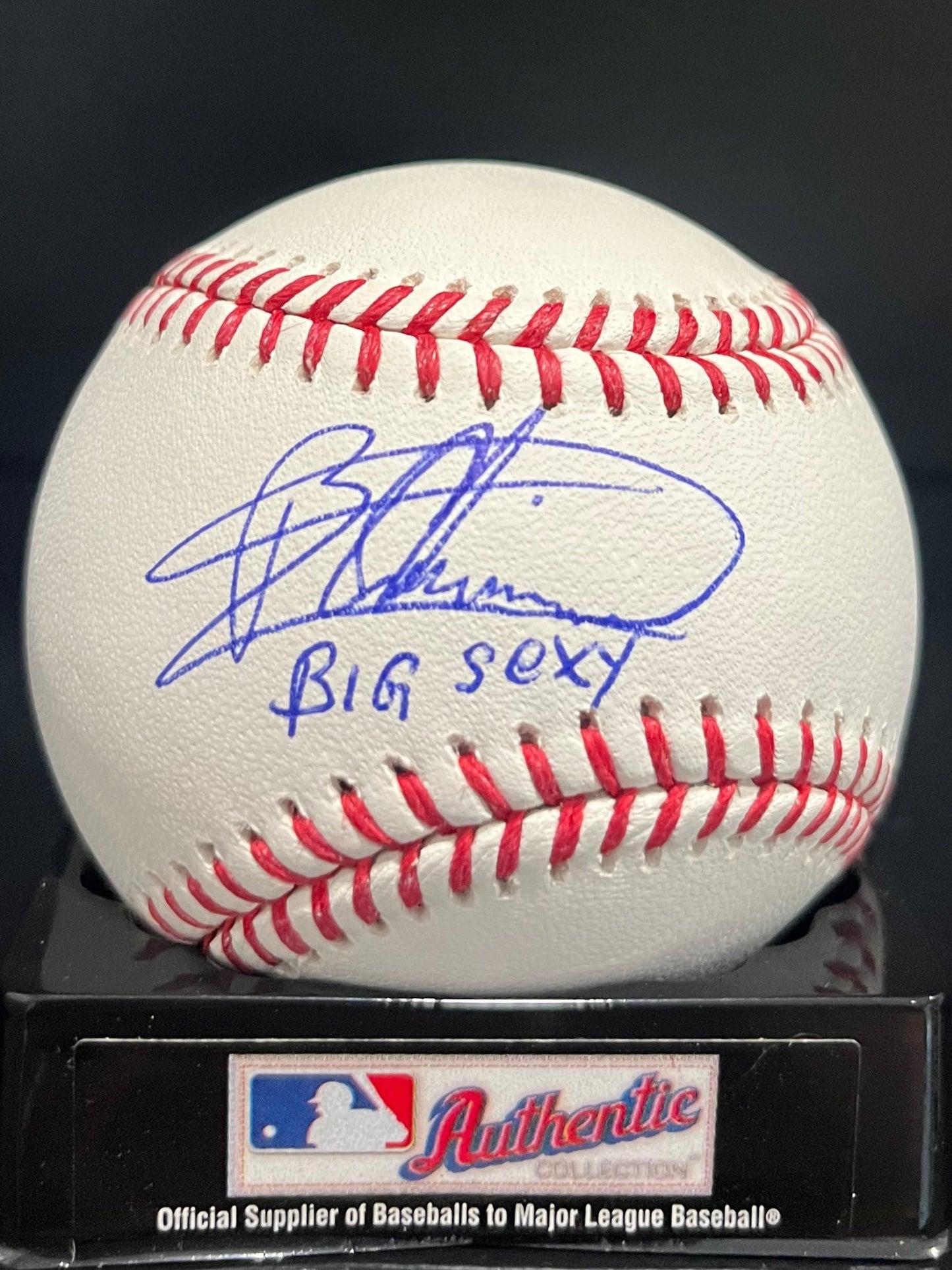 Bartolo Colon Autographed Major League Baseball w/ "BIG SEXY" Inscription BAS