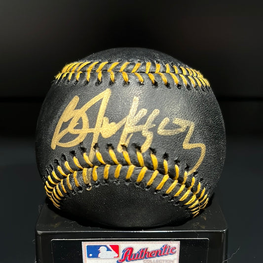 Bo Jackson Autographed Major League Black Baseball BAS
