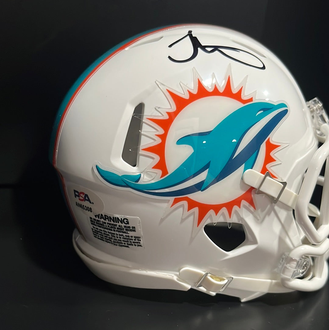 Tyreek Hill Autographed Miami Dolphins Speed Mini Helmet PSA