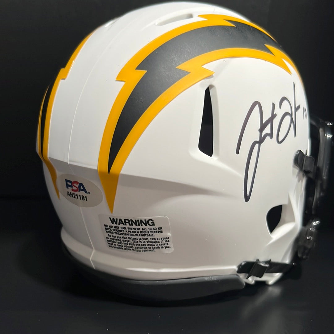 Justin Herbert Autograph Mini on sale Helmet