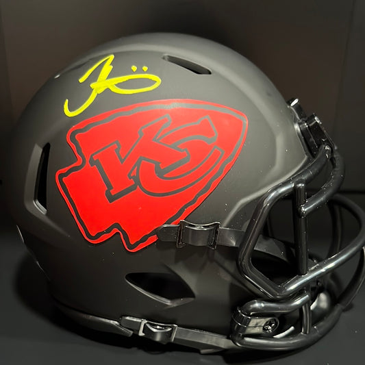 Tyreek Hill Autographed Kansas City Chiefs Eclipse Mini Helmet JSA
