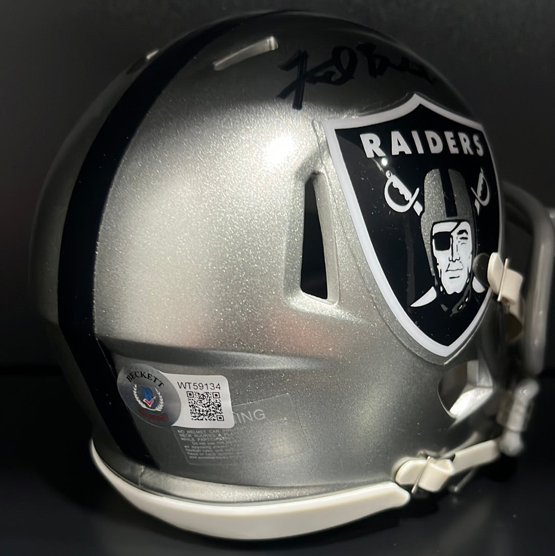 Fred Biletnikoff Autographed Oakland Raiders Flash Mini Helmet BAS