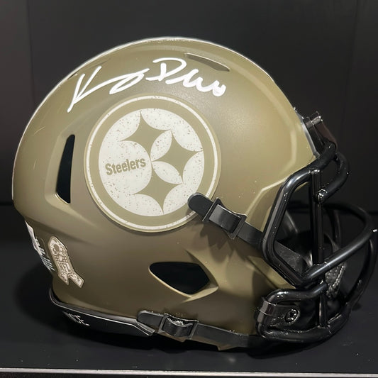 Kenny Pickett Autographed Pittsburg Steelers Salute To Service Mini Helmet BAS