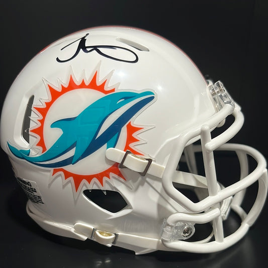 Tyreek Hill Autographed Miami Dolphins Speed Mini Helmet PSA