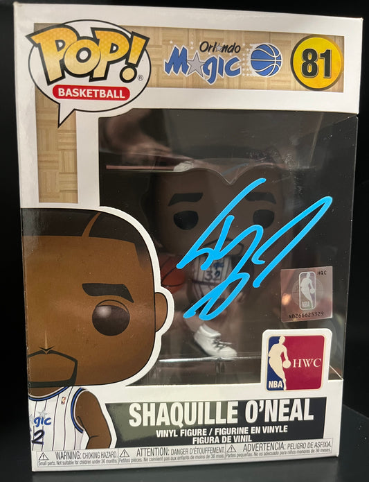 Shaquille O'Neill Autographed Funko Pop #81 BAS