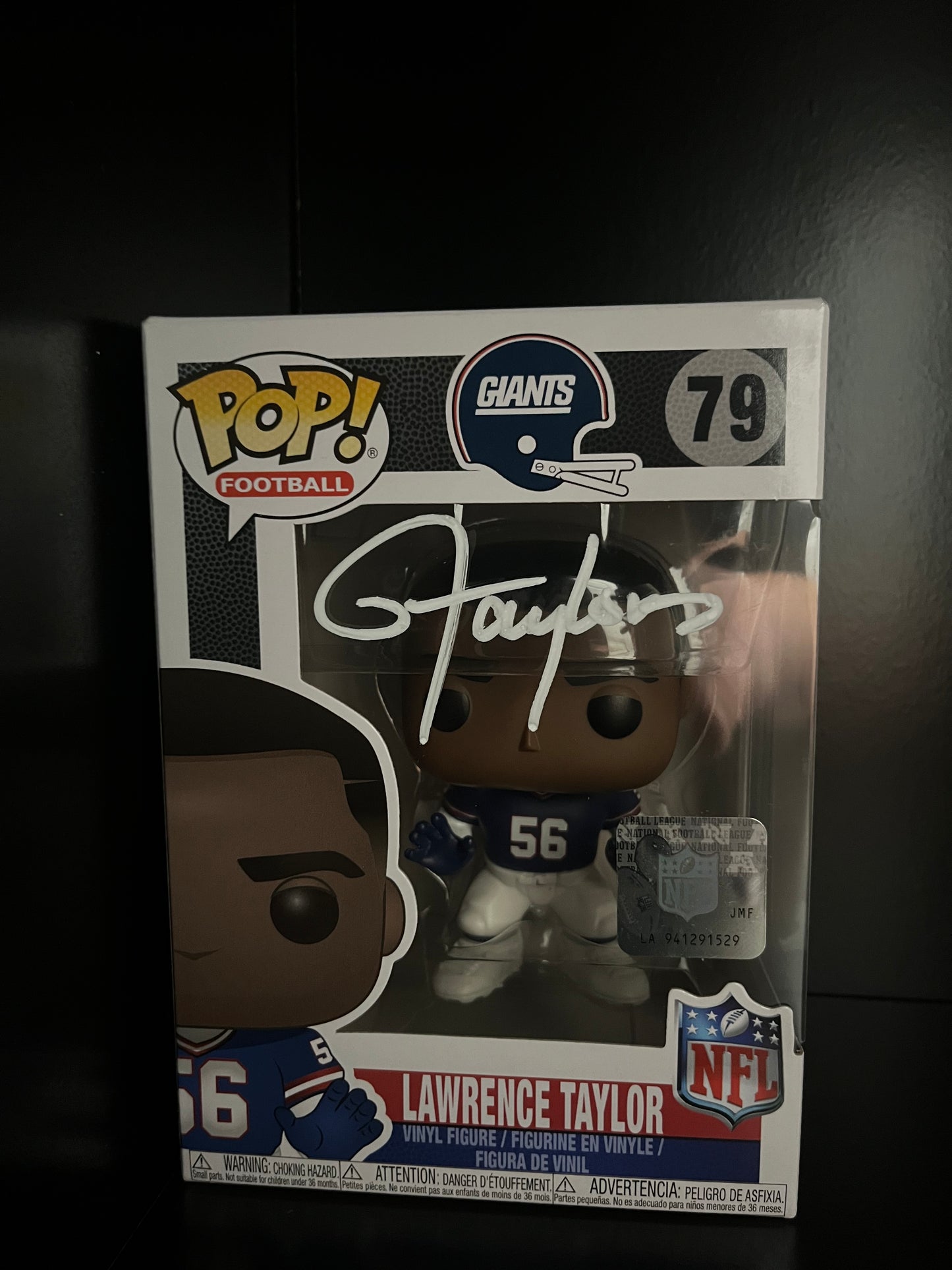 Lawrence Taylor Autographed Funko Pop #79 BAS