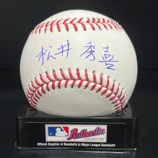 Hideki Matsui *KANJI* Autographed Major League Baseball BAS