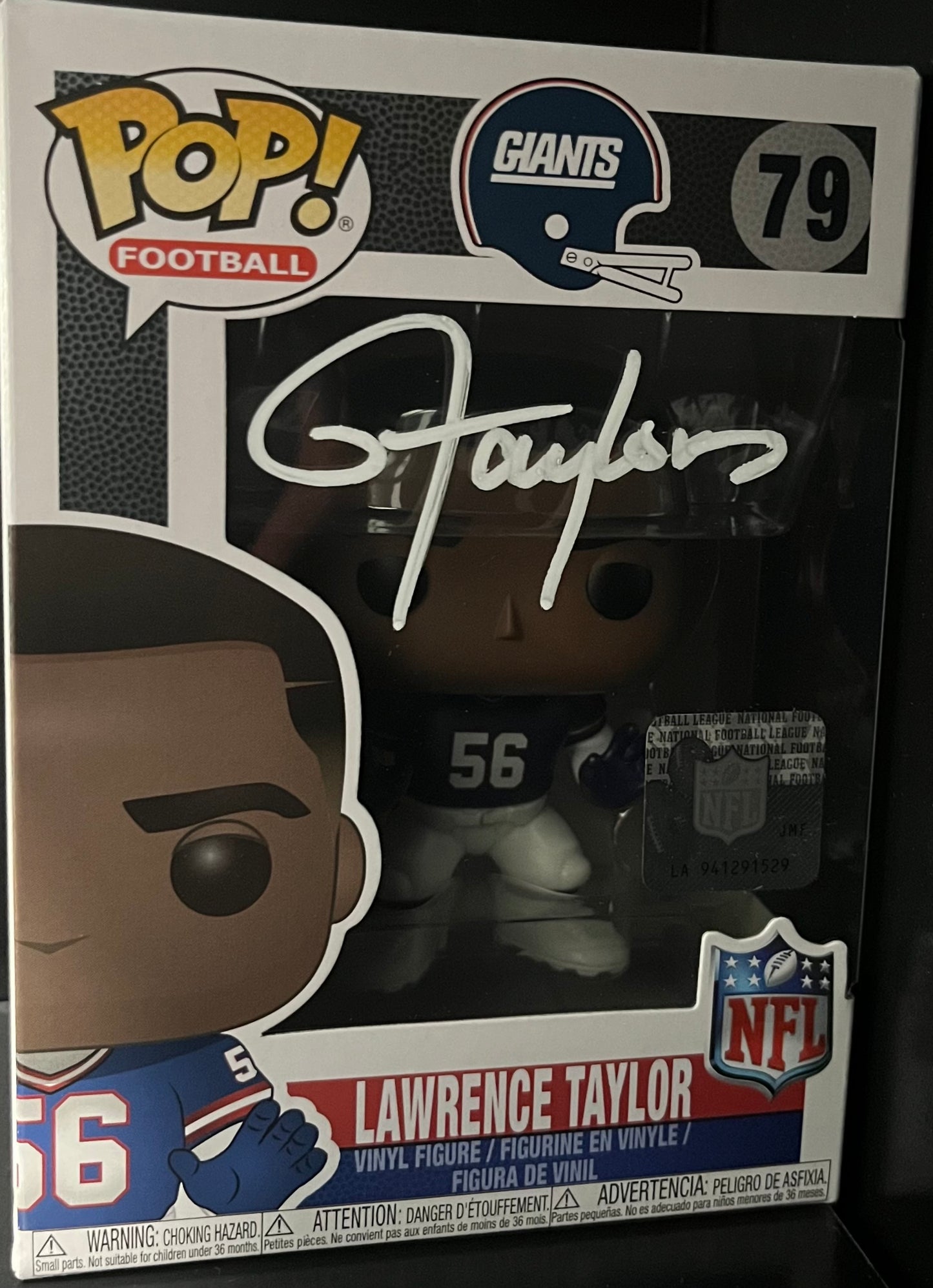 Lawrence Taylor Autographed Funko Pop #79 BAS